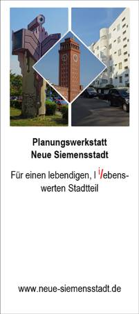 Planungswerkstatt neue Siemensstadt - Flyer 01